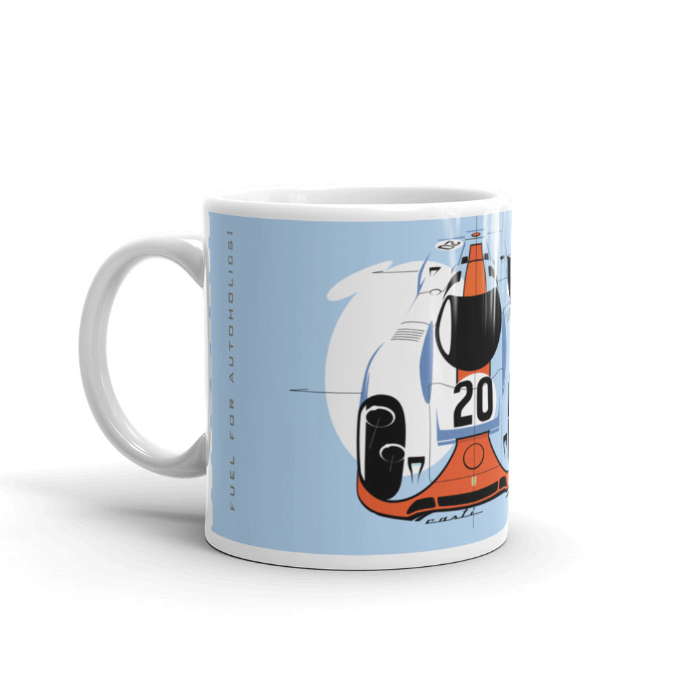 Vintage Le Mans race car livery design - 917 Coffee Mug by Kuttun